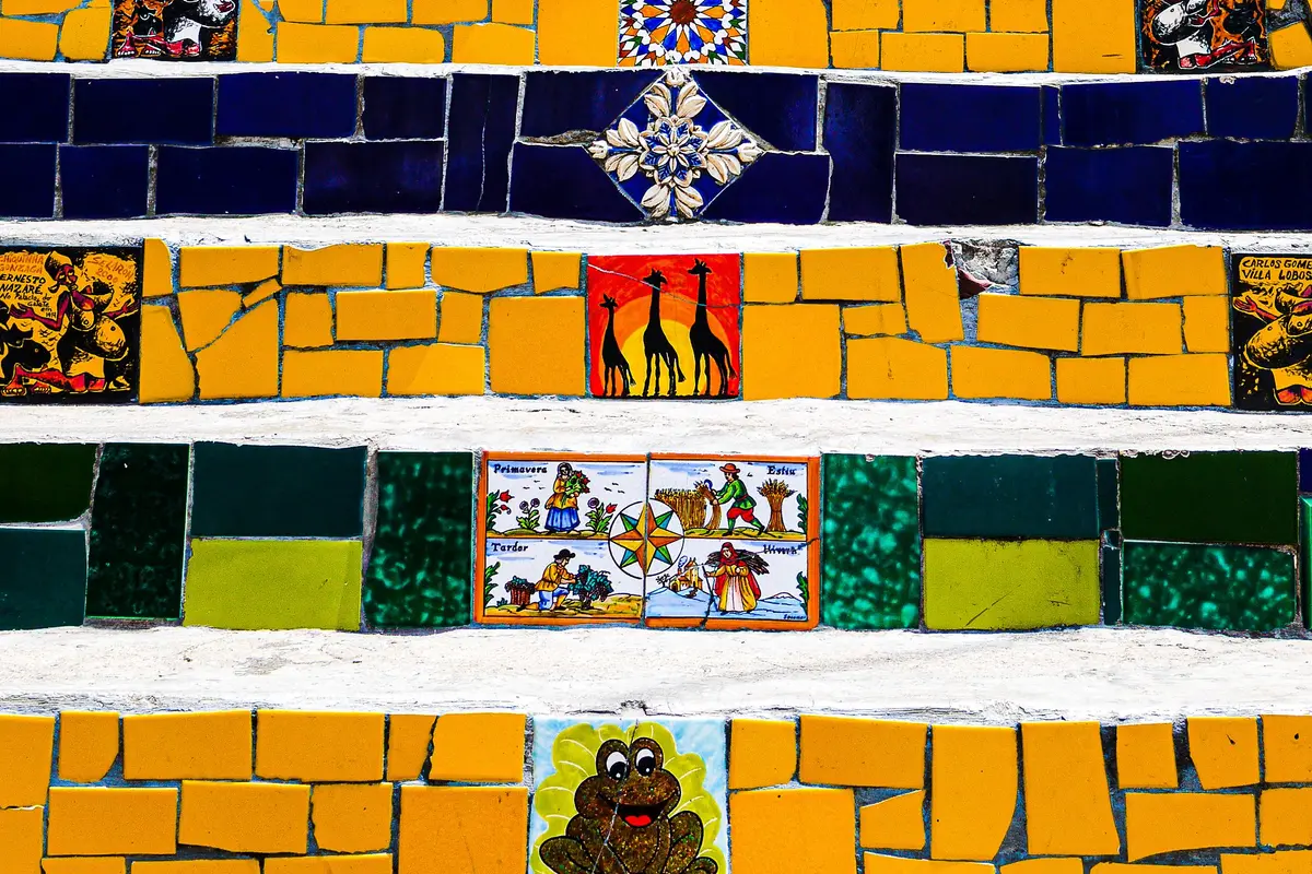 Escadaria Selarón, no Rio de Janeiro